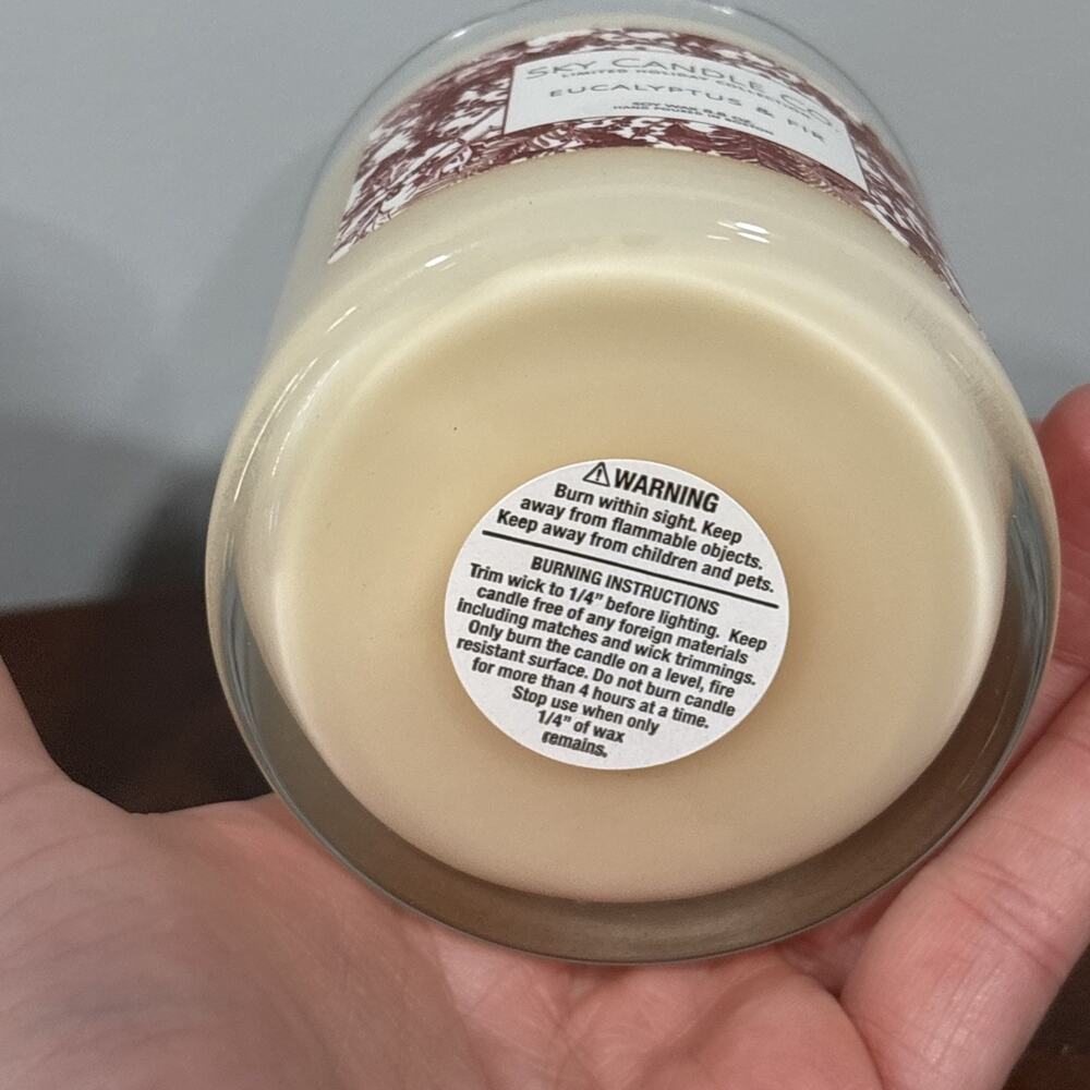 Sky Candle Company Boston Limited Winter Collection Eucalyptus And Fir 60 Hour - Picture 6 of 7